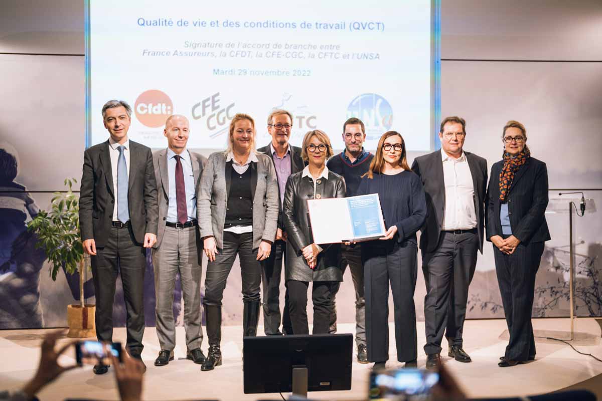 Qualité de vie et des conditions de travail : France Assureurs et quatre organisation syndicales ont conclu un accord de branche inédit