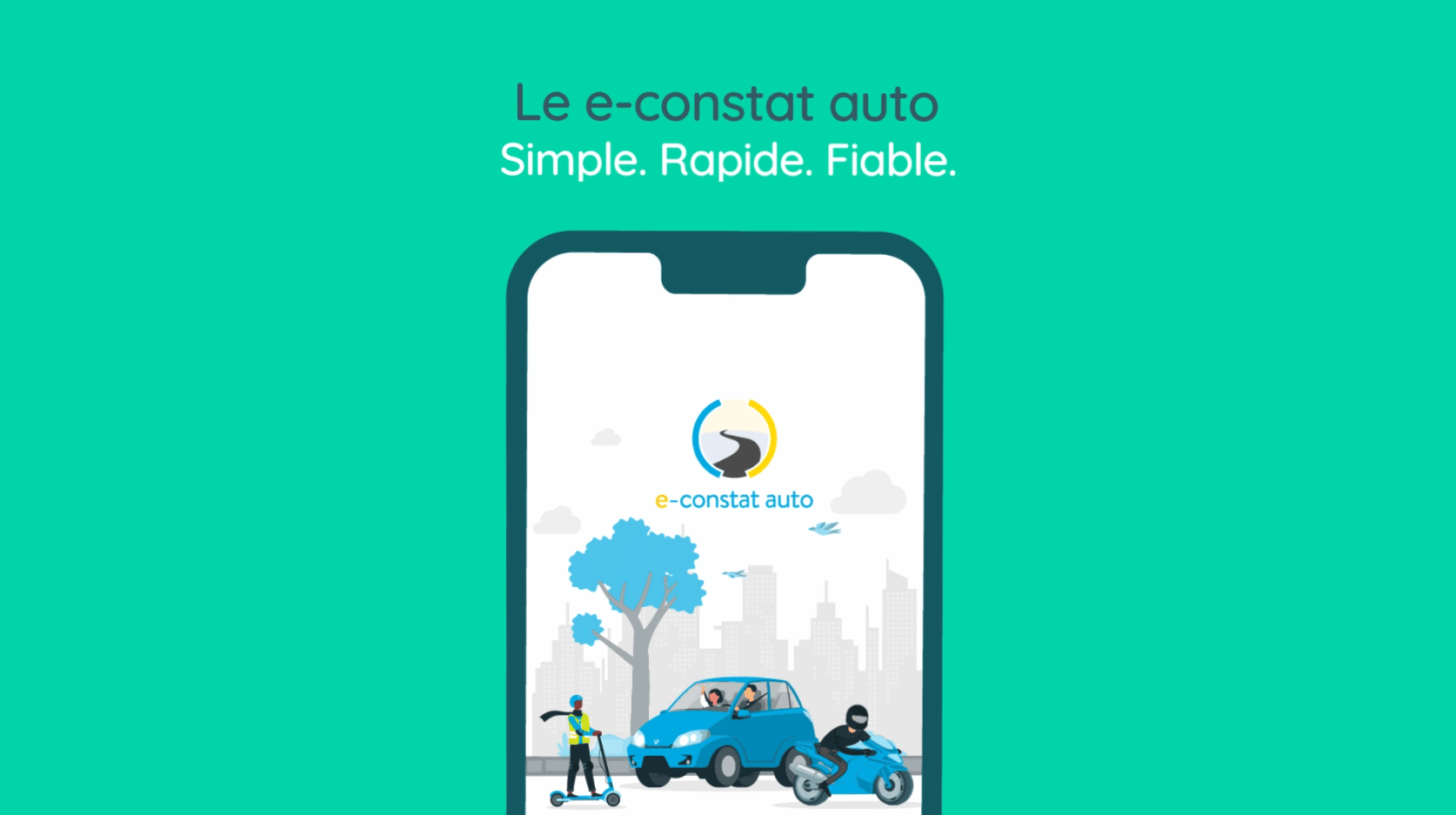 « e-constat auto », l’application mobile de constat amiable développée par les assureurs